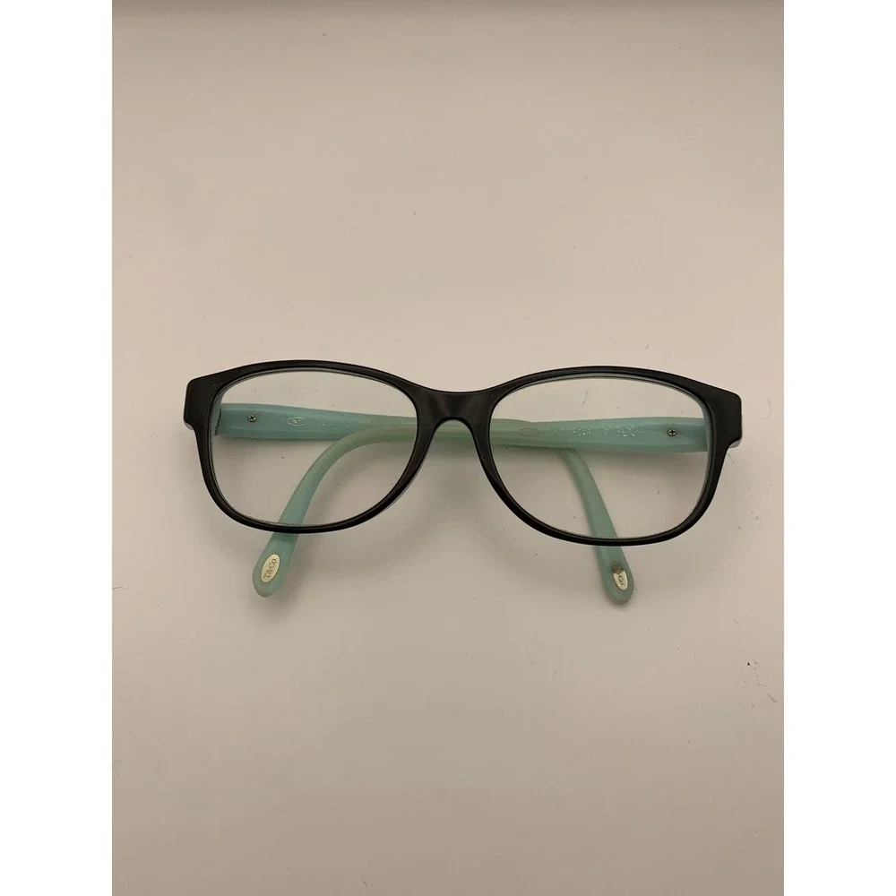 Tiffany & Co Eyeglasses 51-16 Aqua Blue Black Womens Frame Only